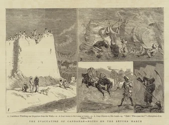 A evacuação de Candahar, notas sobre o retorno de março